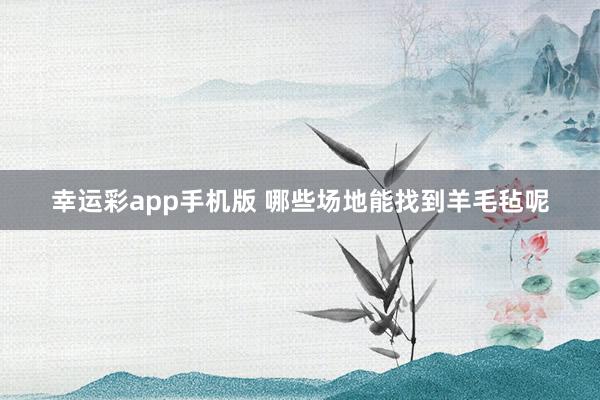 幸运彩app手机版 哪些场地能找到羊毛毡呢